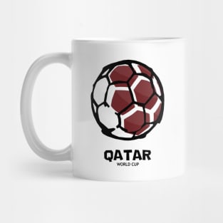 Qatar Football Country Flag Mug